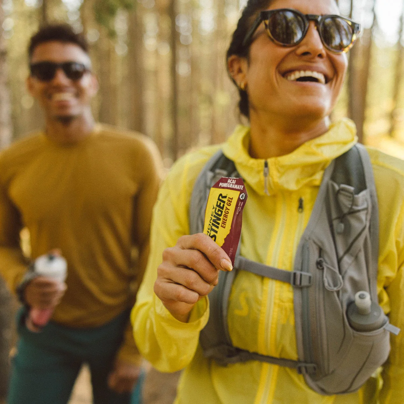 Energy Gel, Honey Stinger Energy Gel in hand