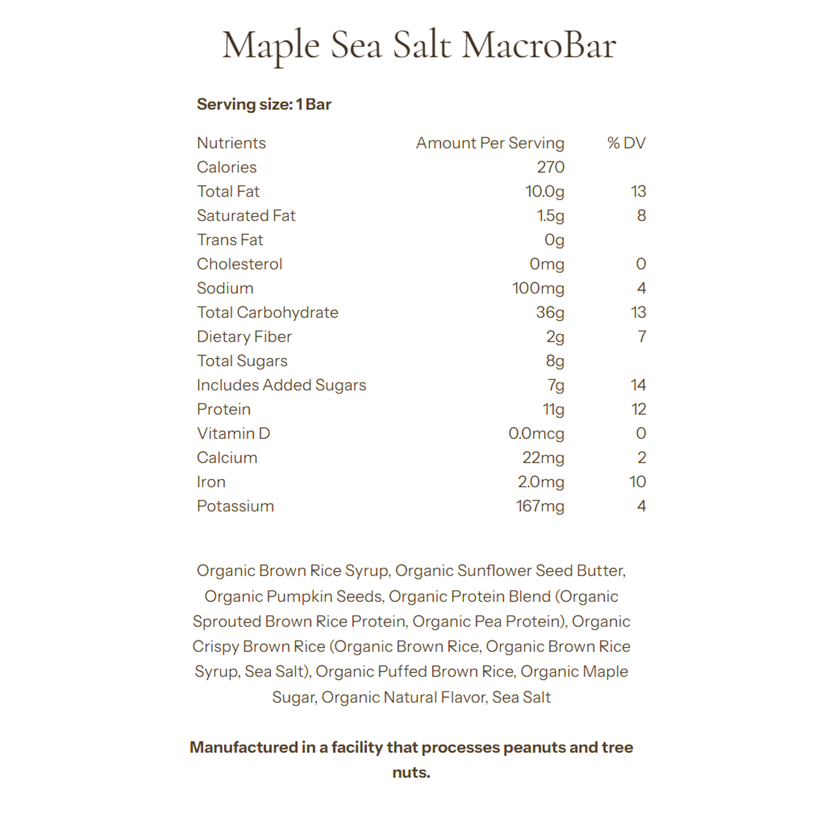 MacroBar alternate view