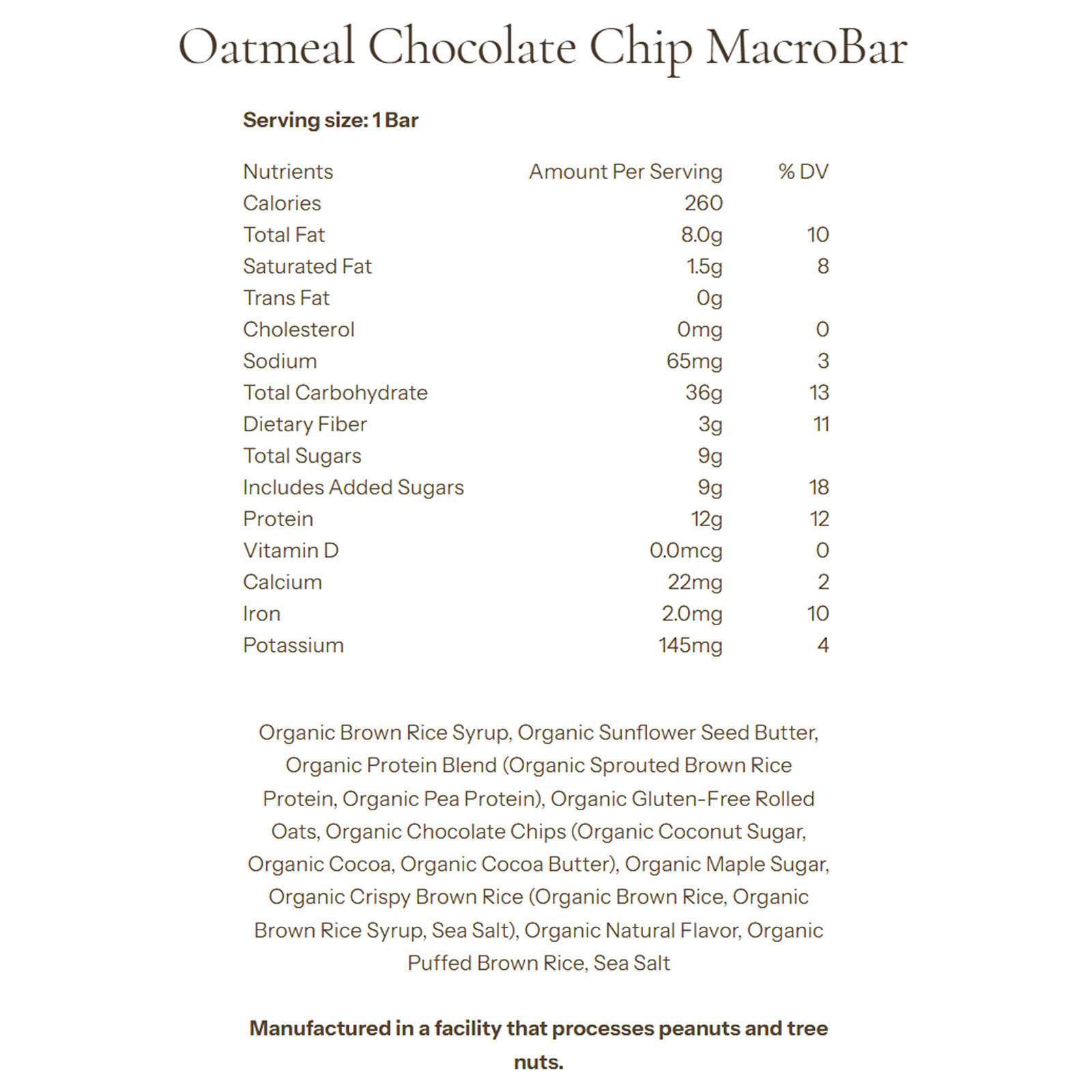 MacroBar alternate view