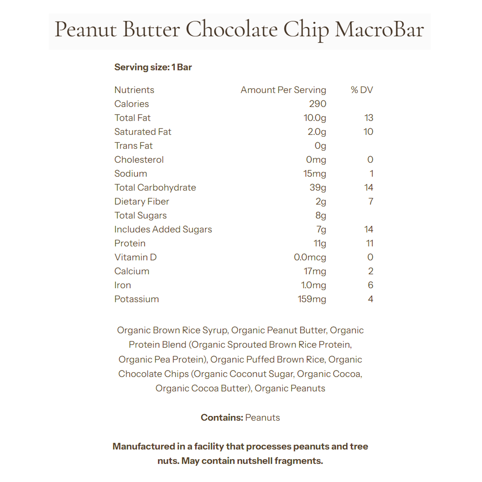 MacroBar alternate view