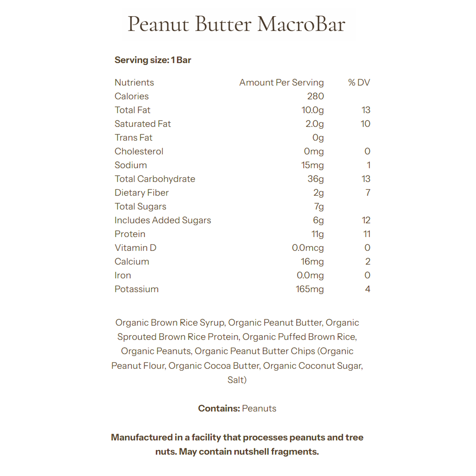 MacroBar alternate view