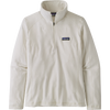 Patagonia Women's Micro D 1/4 Zip Fleece in Birch White