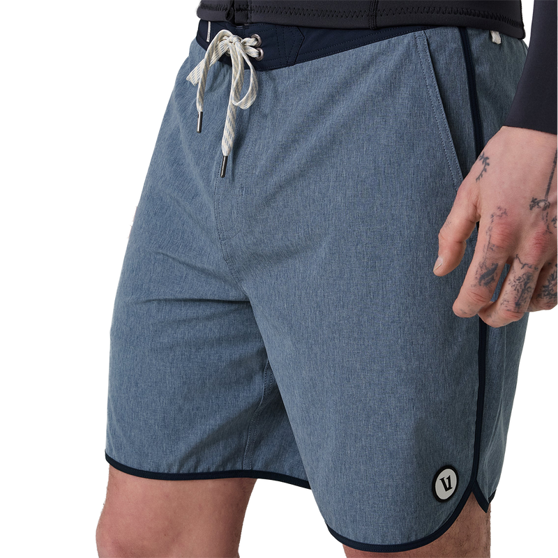Men's Cruise Boardshort 18.5", Vuori Cruise Boardshort 18.5" in PFT Pacific Linen Texture front left