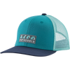 Patagonia Youth Trucker Hat in CPBL-Chasing Peaks/Belay Blue