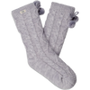 UGG Women's Pom Pom Fleece Lined Crew Sock in Cloud Grey