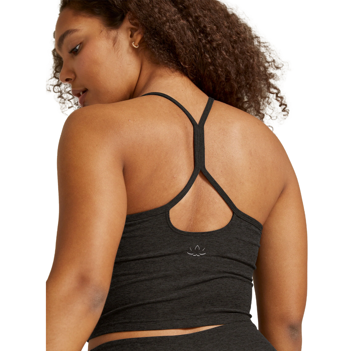 Women's Spacedye Slim Racerback Cropped Tank alternate view