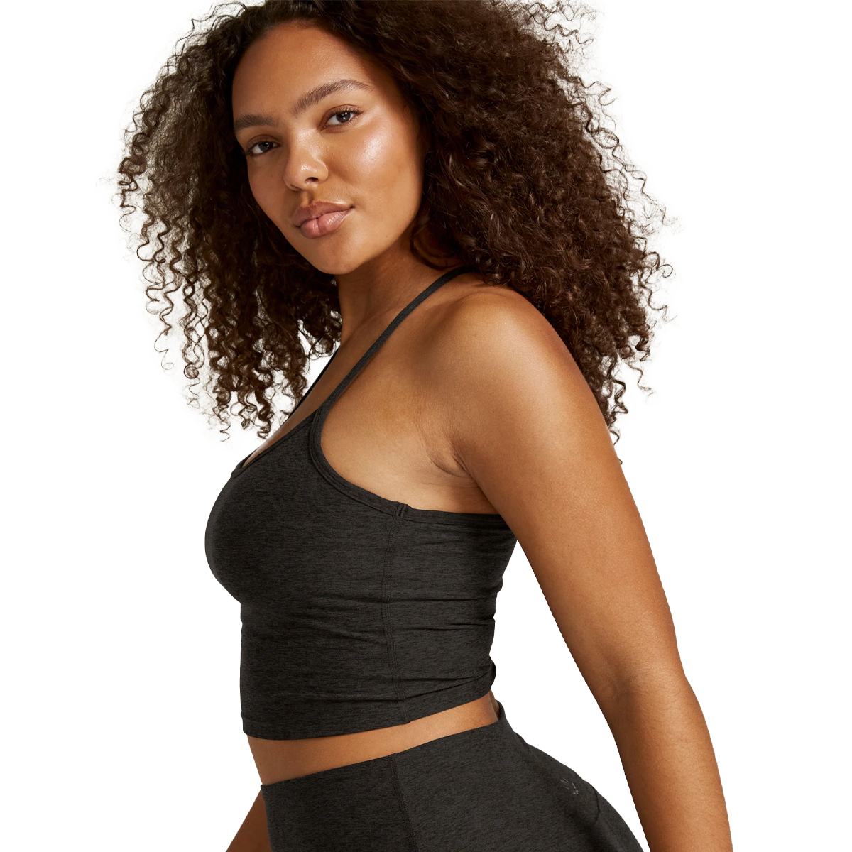 Women's Spacedye Slim Racerback Cropped Tank alternate view