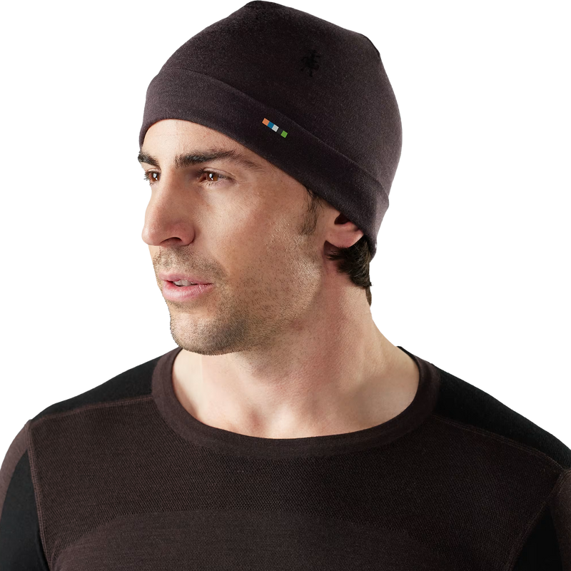 Thermal Merino Reversible Cuffed Beanie, Smartwool Thermal Merino Reversible Cuffed Beanie on male model