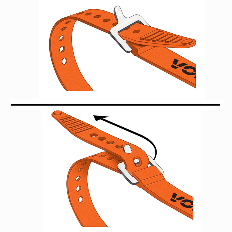 Aluminum Buckle 20" Strap, Voile Strap buckle instructions
