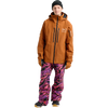 Burton Men's AK Gore-Tex Swash Jacket in EZA-Chestnut Brown front full length