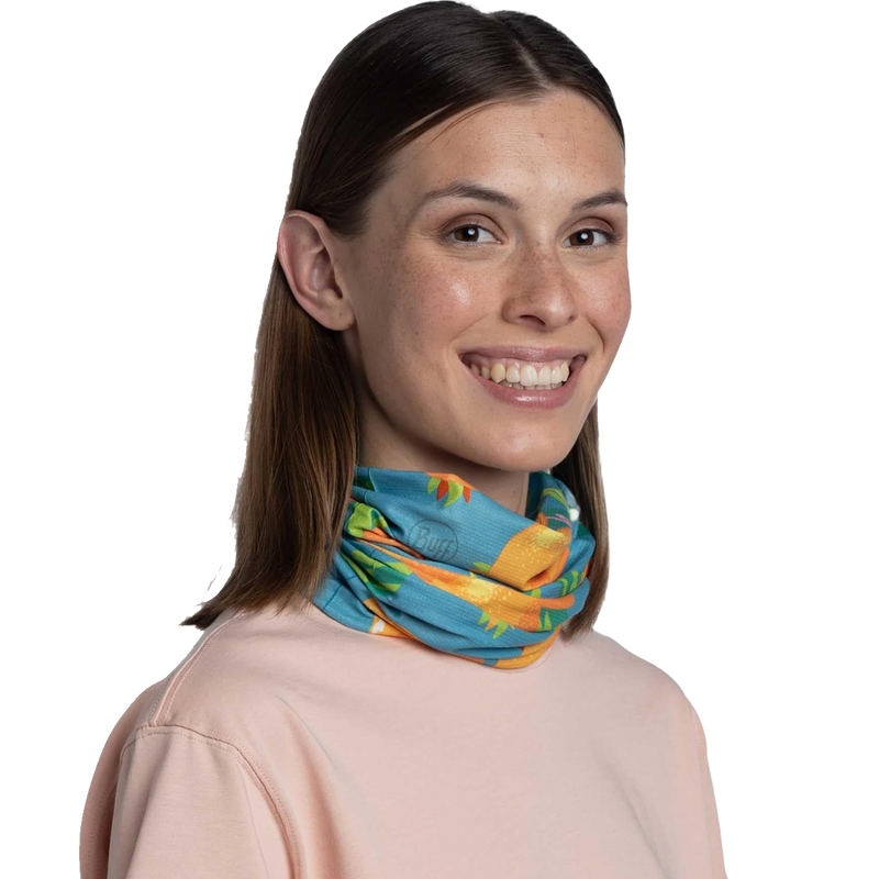 CoolNet UV Neckwear, Buff CoolNet UV Neckwear on neck