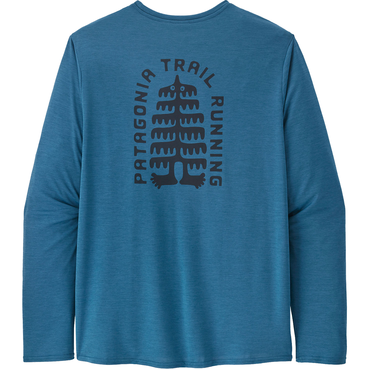 Patagonia Capilene Cool Daily Graphic Long-Sleeve Shirt - Men's Tree Trotter: Wavy Blue X-Dye, L