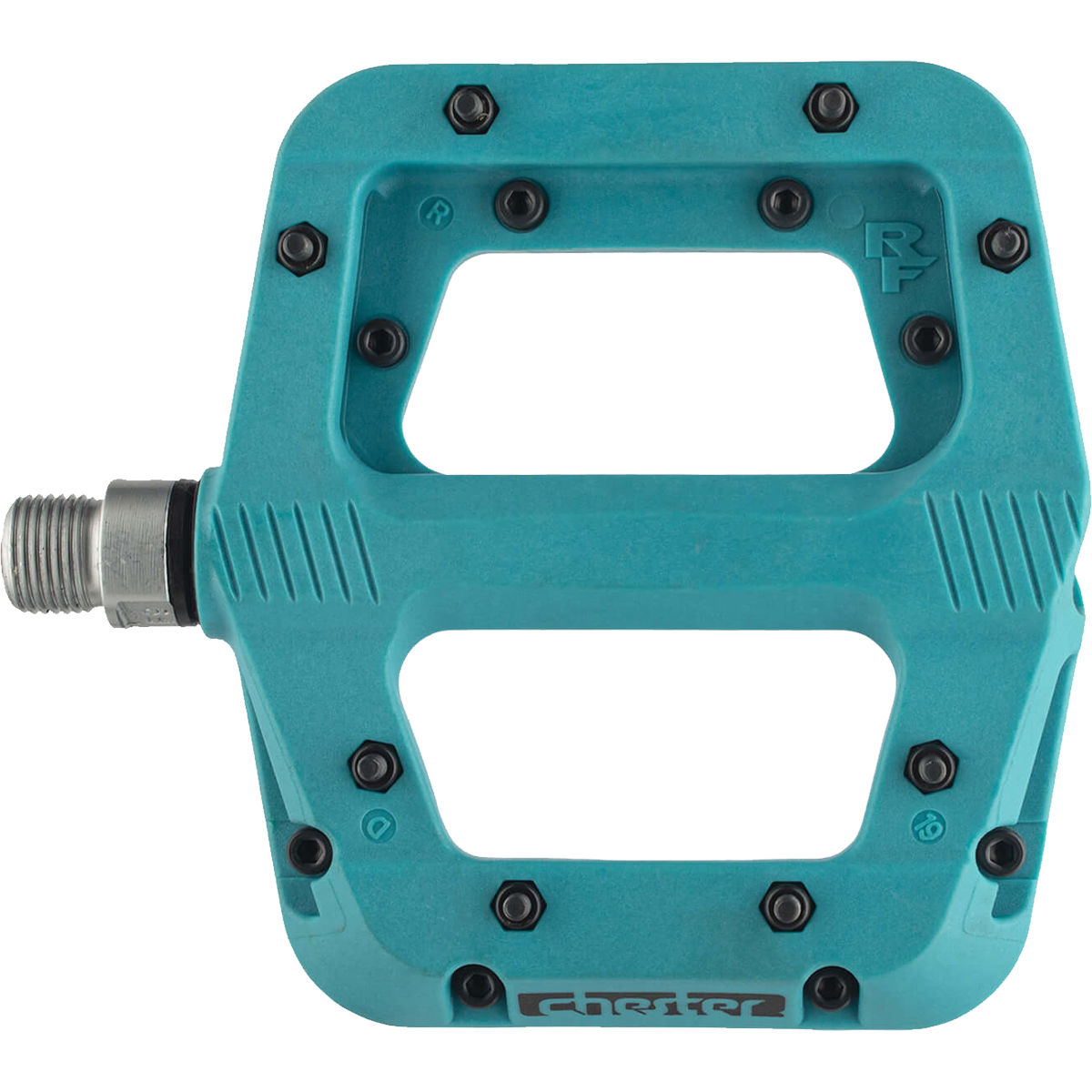 Chester 9/16 Turquoise Platform Pedal alternate view