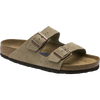 Birkenstock Women's Arizona Soft Footbed in Taupe Suede