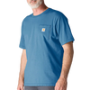 Carhartt Men's Short-Sleeve Workwear Pocket T-Shirt in H06-Horizon Blue front