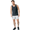 Vuori Men's Strato Tech Tank in HCC Charcoal Heather front
