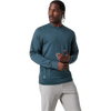 Vuori Men's Ponto Performance Crew HEA Deep Sea Heather front