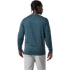 Vuori Men's Ponto Performance Crew HEA Deep Sea Heather back