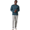Vuori Men's Ponto Performance Crew HEA Deep Sea Heather 