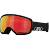 Giro Ringo Low Bridge Fit in Black Wordmark + Vivid Ember front left