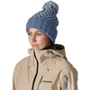 Patagonia Women's Snowbelle Beanie in OTBA-Offset Dot Barnacle Blue on model front