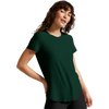 Beyond Yoga Women's On The Down Low Tee in Dark Spruce Heather