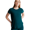 Beyond Yoga Women's On The Down Low Tee in Majestic Blue Heather