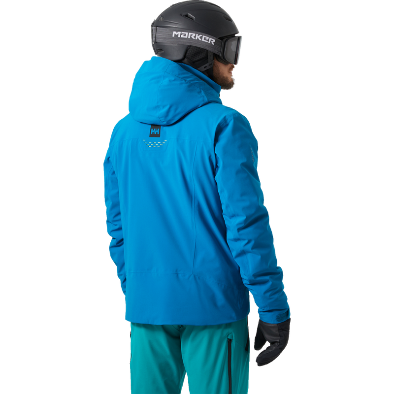 Men's Alpha Lifaloft Jacket, Helly Hansen  Men's Alpha Lifaloft Jacket back on model