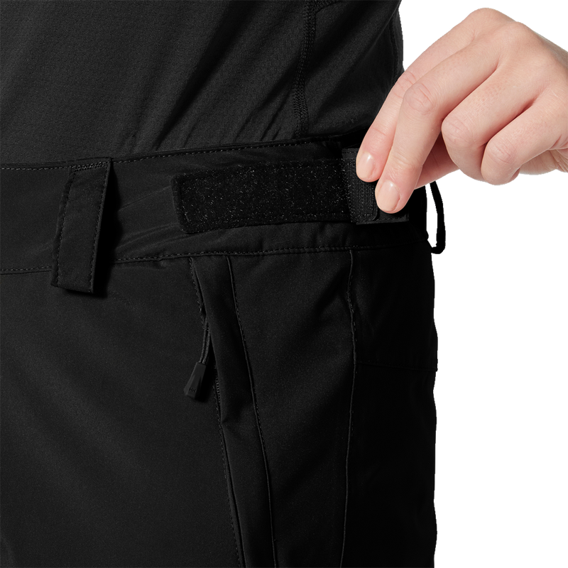 Women's Switch Cargo Insulated Pant, Helly Hansen Women's Switch Cargo Insulated Pant in 990 Black waist adjuster