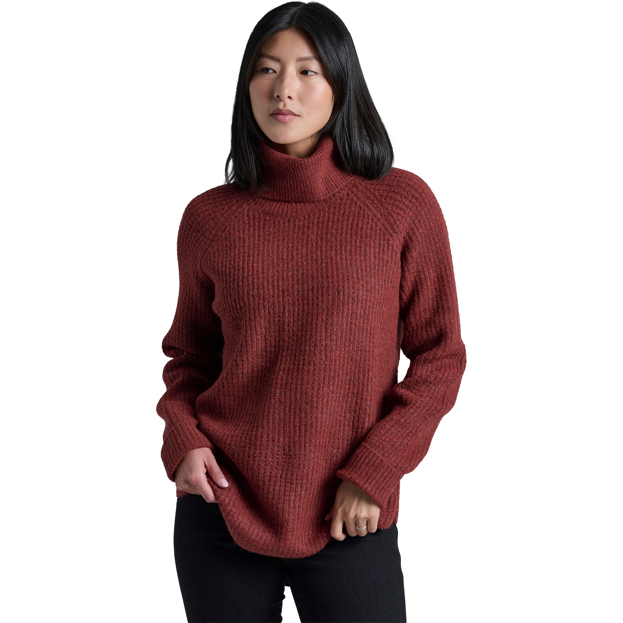 Pull Col Rond à Motif Côtes Sienna Sky - Couleur Gris Taupe - Taille L - Occasion Très Bon état