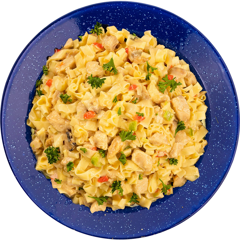 Homestyle Chicken Noodle Casserole (2 Servings), Mountain House Homestyle Chicken Noodle Casserole (2 Servings) in Bowl