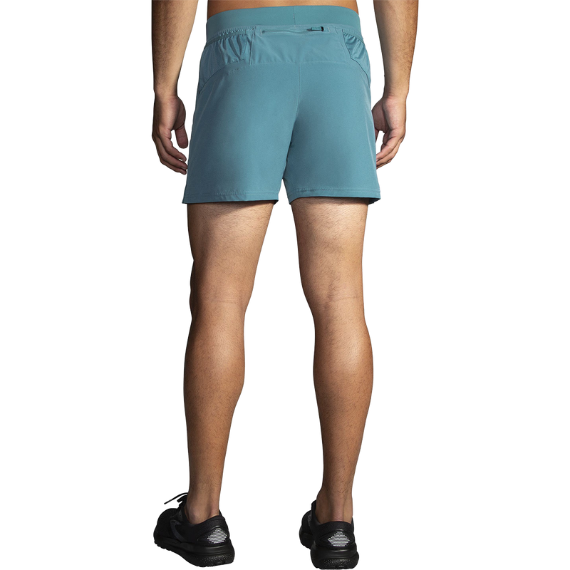 Men's Sherpa 5" Short, Brooks Men's Sherpa 5" Short in Storm Blue back