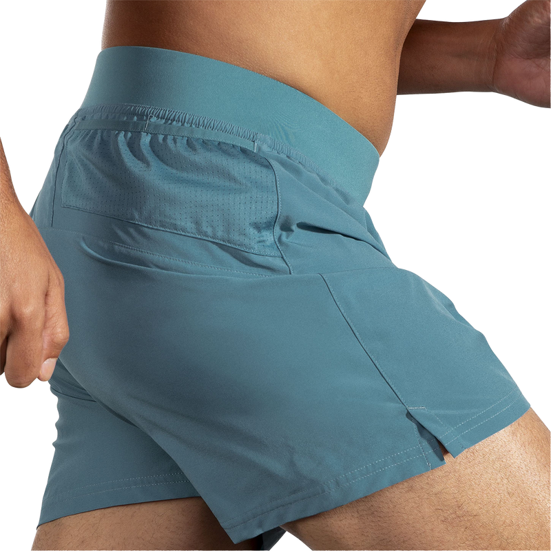 Men's Sherpa 5" Short, Brooks Men's Sherpa 5" Short in Storm Blue right