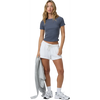 Vuori Women's Pose Fitted Tee in AZR Azure front