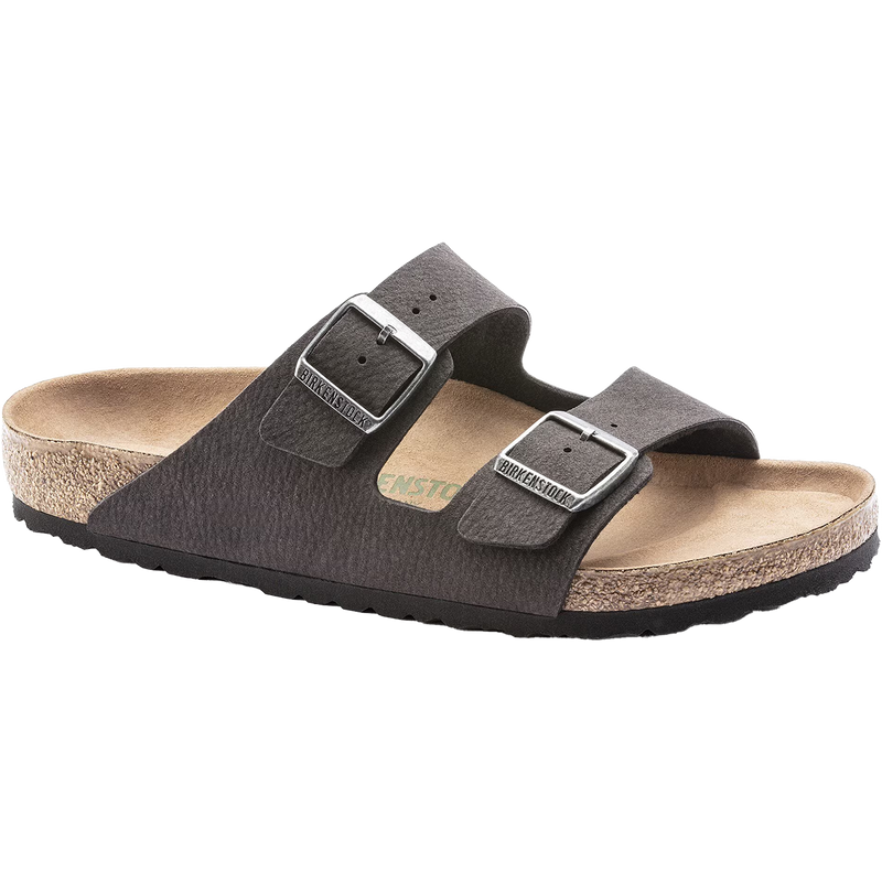 Men's Arizona Vegan, Birkenstock Men's Arizona Vegan in Desert Dust Black right