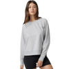 Vuori Women's Halo Crew in Pale Grey Heather