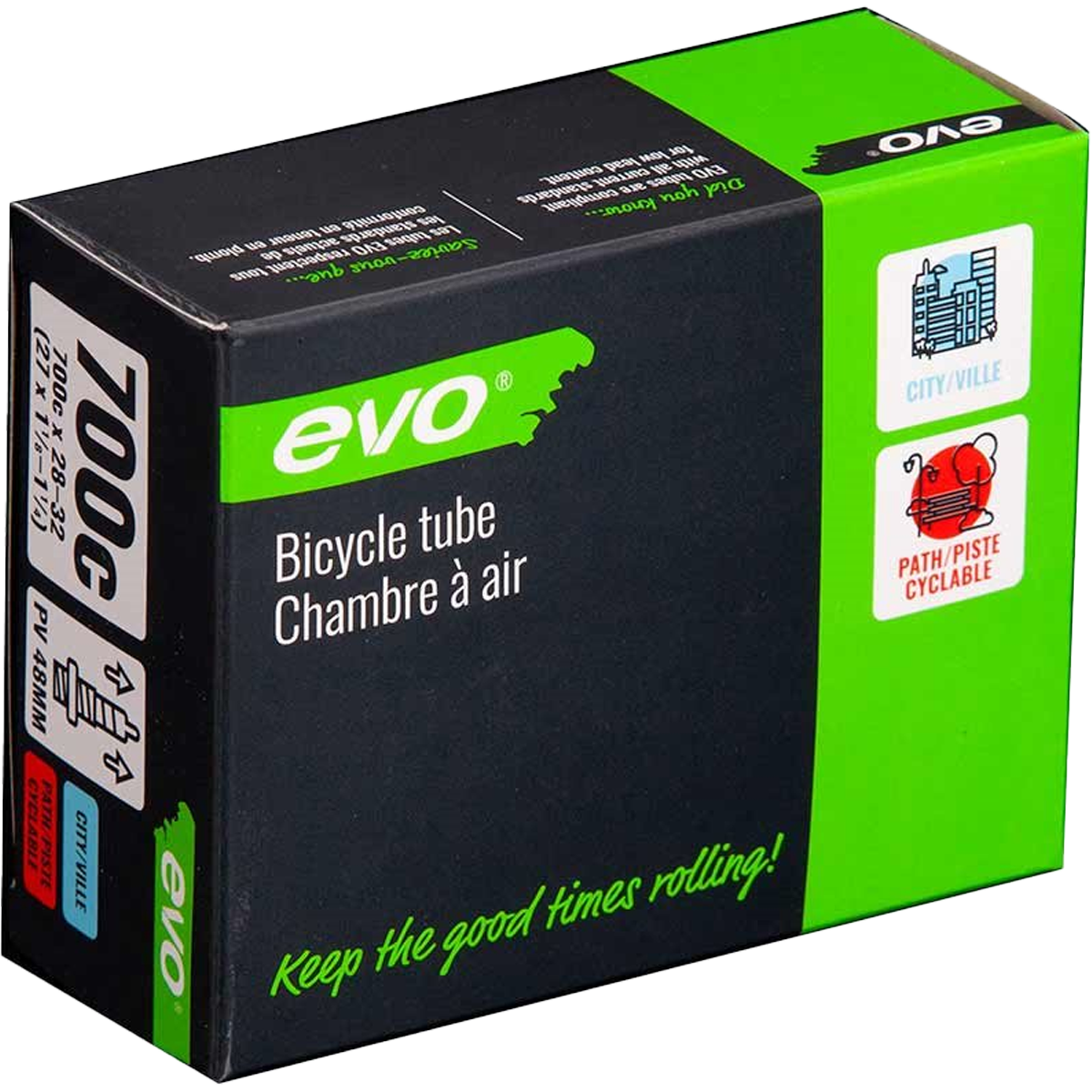 Tube 700x28 32C 60mm Presta Valve Sports Basement