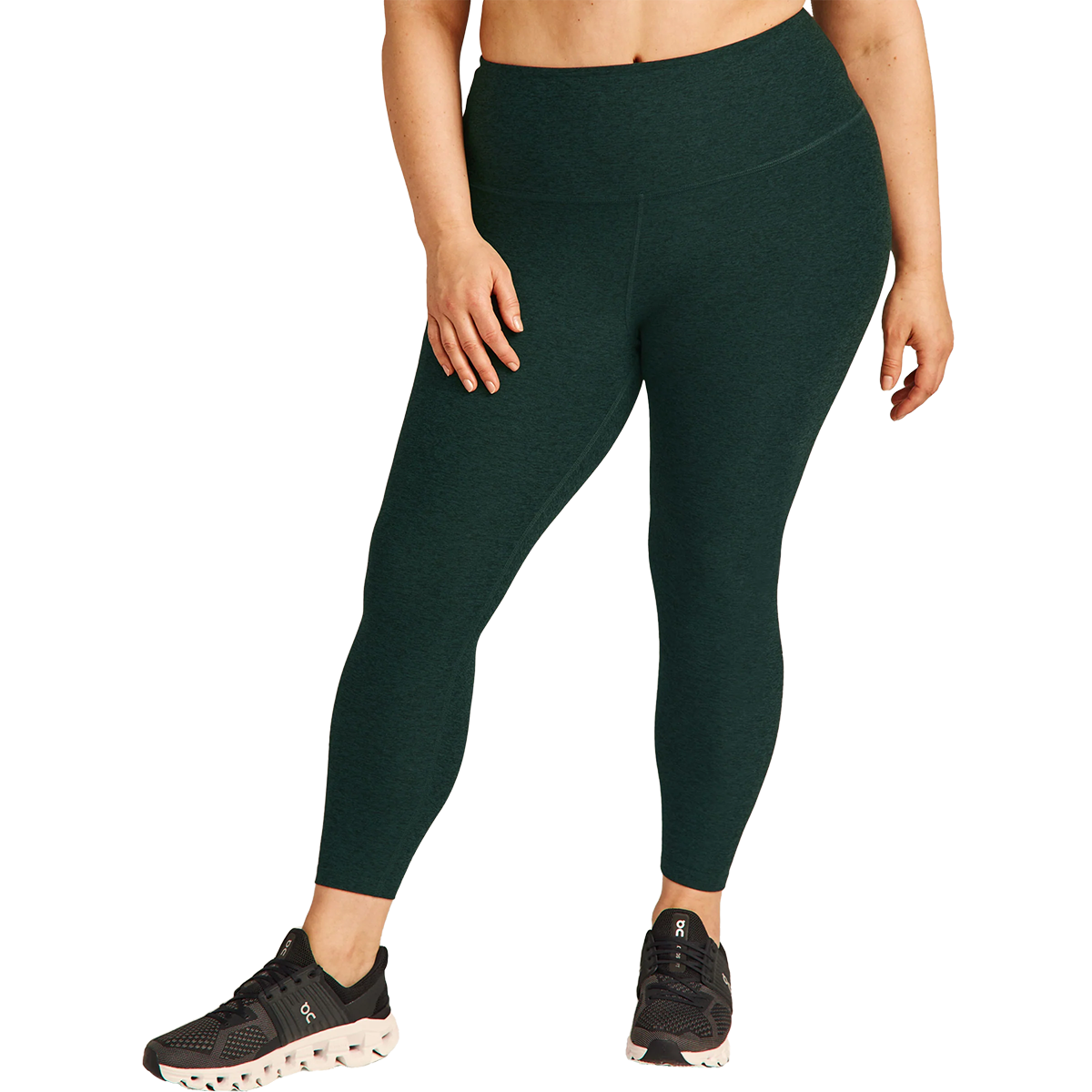 Women's Spacedye High Waisted Midi Legging - Extended alternate view