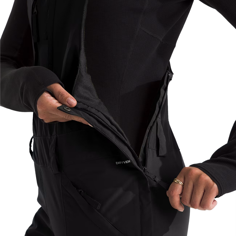 Women's Freedom Insulated Bib, The North Face Women’s Freedom Insulated Bibs side zip