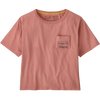 Patagonia Women's '73 Skyline Easy Cut Pocket Tee in Sunfade Pink