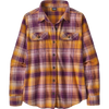 Patagonia Women's Long Sleeve Midweight Fjord Flannel Shirt in SR Night Plum