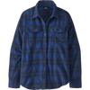Patagonia Women's Long Sleeve Midweight Fjord Flannel Shirt in Vista/New Navy