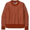 Patagonia Women's Recycled Wool-Blend Crewneck Sweater in Ridge Burl Red