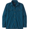 Patagonia Men's Long Sleeve Organic Cotton Fjord Flannel Shirt in Lagom Blue