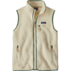 Patagonia Women's Retro Pile Fleece Vest in NTLE-Natural w/Ellwood Green