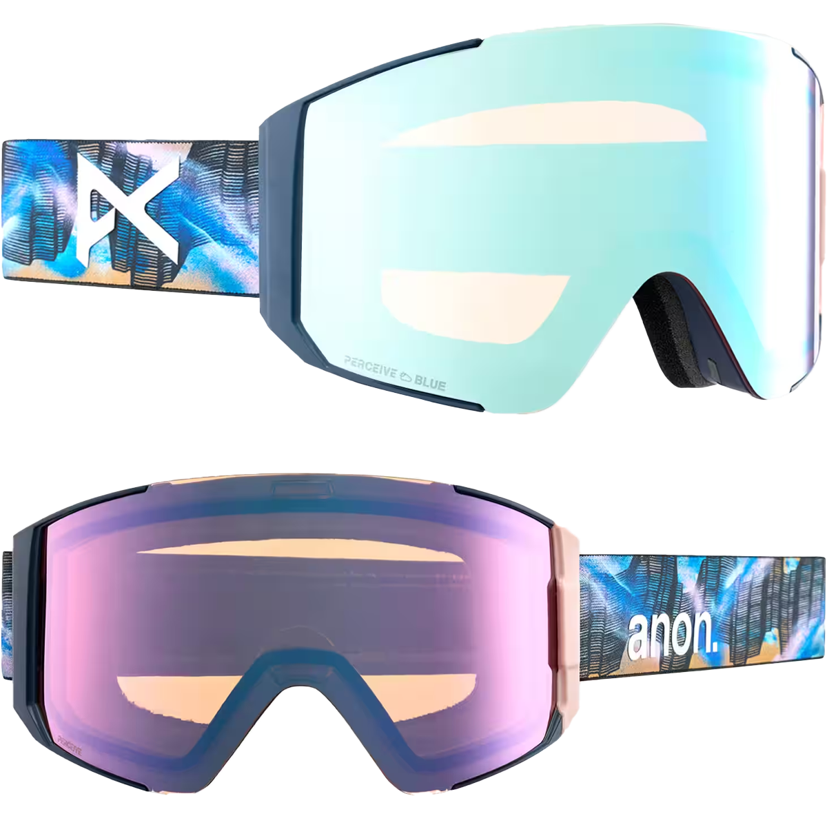 スキー・スノーボードアクセサリー Anon Sync Camo 2 lens Anon Sync Low Bridge Fit Goggles + Bonus Lens | Anon Optics