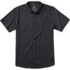 Roark Men's Bless Up Short Sleeve Breathable Stretch Shirt in Black