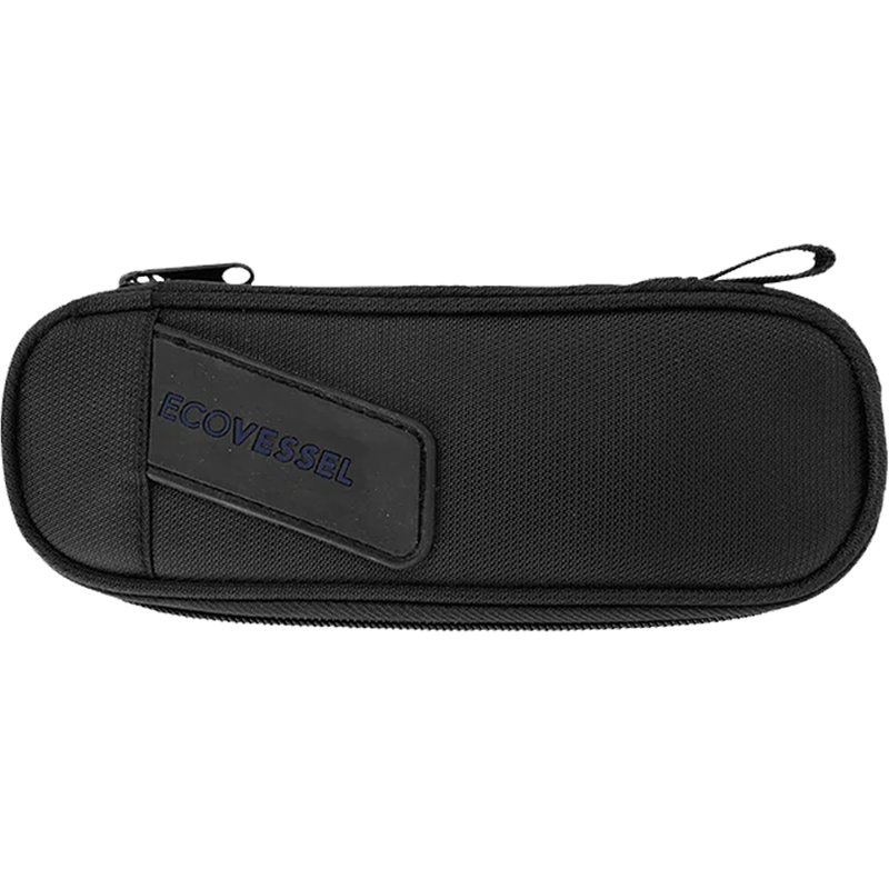 Wanderware 6-Piece Reusable Stainless Steel Utensil Set, EcoVessel Wanderware 6-Piece Reusable Stainless Steel Utensil Set carry case