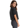 Vuori Women's Energy Tee in Black Heather right  side