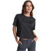 Vuori Women's Energy Tee in Black Heather front